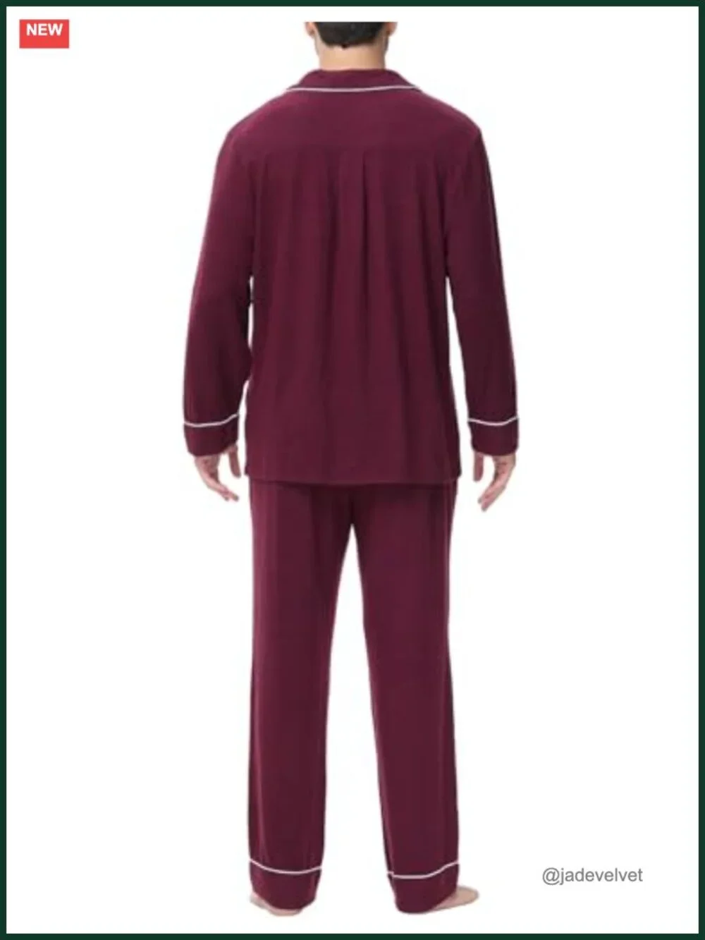 Long Sleeve Button Down Pajama Set with Pockets Sleepwear